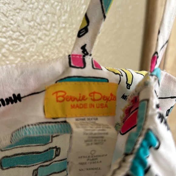 Bernie Dexter dress , mascara print Paris style ( now called the Tammi) size xs - Picture 3 of 5